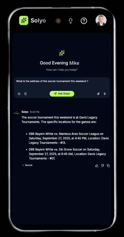 AI email assistant chat interface for instant email search and grade queries