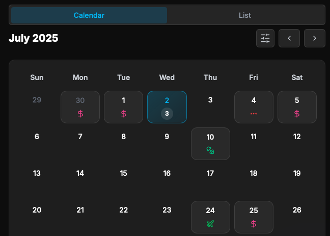 Solyo AI family calendar dashboard showing automatic email-to-calendar integration, appointment syncing, and intelligent scheduling for busy families